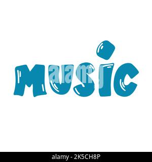 Music logo on white. isolated on white. Stock Vector