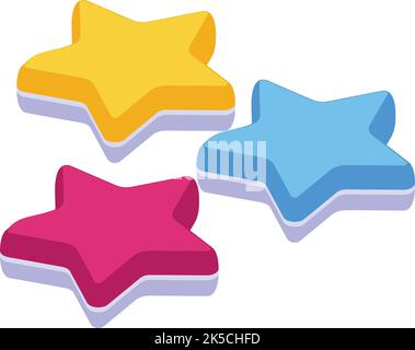 Jelly stars icon isometric vector. Candy bear. Sweet food Stock Vector