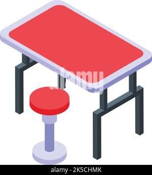 Dog spa table icon isometric vector. Grooming bath. Pet shower Stock Vector