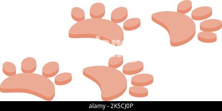 Easter bunny print icon isometric vector. Cute rabbit. Happy animal Stock Vector