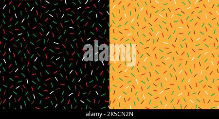 Christmas Confectionery Candy Sprinkle Pattern Stock Vector