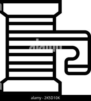 Craftwork bobine icon outline vector. Craft art. Sew class Stock Vector