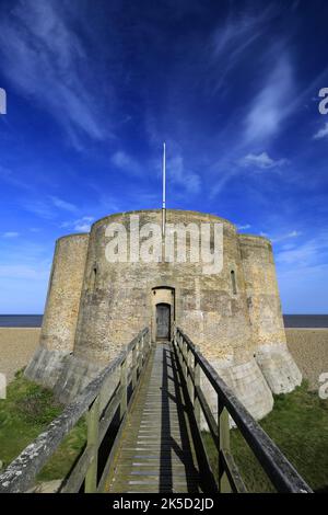 The Martello Tower, Aldeburgh town, Suffolk, East Anglia, England Stock Photo