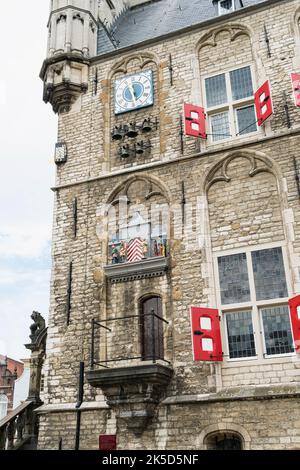 Netherlands, Gouda, city hall, Het Oude Stadhus, carillon Stock Photo