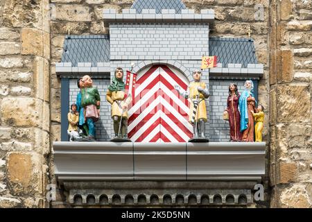 Netherlands, Gouda, city hall, Het Oude Stadhus, carillon, closed Stock Photo