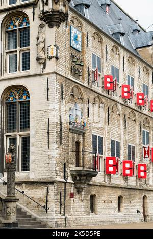 Netherlands, Gouda, city hall, Het Oude Stadhus, carillon Stock Photo