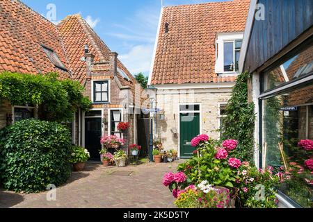 Netherlands, Texel, fishing village Oosterend, Peperstraat Stock Photo
