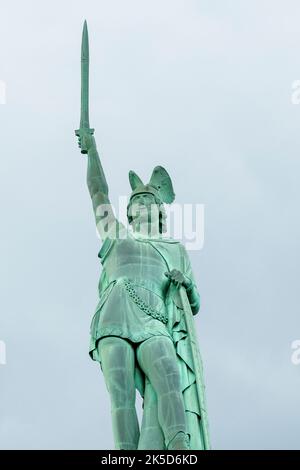 Germany, Teutoburg Forest, Hermann Monument, highest statue in Germany Stock Photo