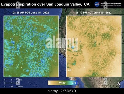 Evapotranspiration over San Joaquin Valley