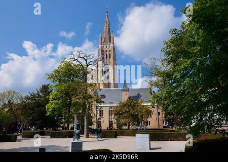 Church of Our Lady, Bruges, West Flanders, Flanders, Belgium Stock Photo