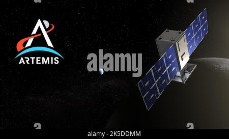 CAPSTONE virtual background for desktop shows the spacecraft executing ...