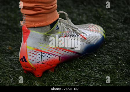 London, UK. 08th Oct, 2022. London, October 6th 2022 Pride boots During the Women's International Friendly between England v USA, Wembley October (Karl W Newton/SPP) Credit: SPP Sport Press Photo. /Alamy Live News Stock Photo