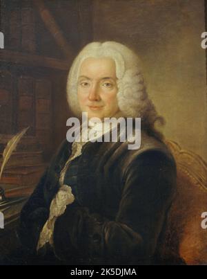 Portrait du pr&#xe9;sident Charles-Jean-Fran&#xe7;ois H&#xe9;nault (1685-1770), magistrat, membre de l'Acad&#xe9;mie fran&#xe7;aise, c1730. Stock Photo