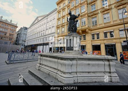 Vienna, Austria - May 17, 2022: Monument in Vienna. Stock Photo