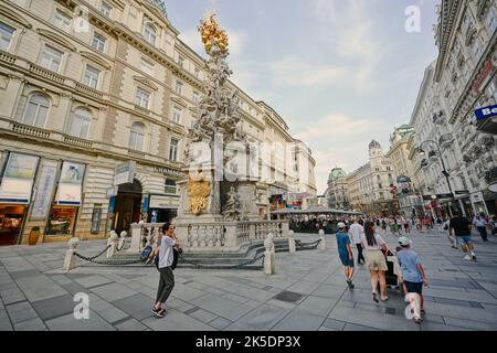 Vienna, Austria - May 17, 2022: Monument in Vienna. Stock Photo