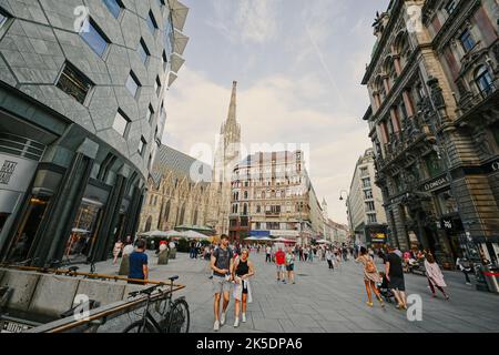 Vienna, Austria - May 17, 2022: Streets in center Vienna. Stock Photo