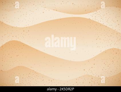 Abstract template design with waves like dunes and spotted pattern like sand. Stock Vector