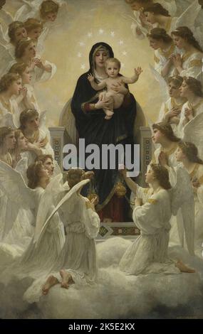 William-Adolphe Bouguereau, painting, The Virgin with Angels, 1881