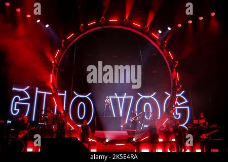 Assago, Italy. 07th Oct, 2022. Marco Mengoni performs live on stage during Mengoni Live 2022 at Mediolanum Forum on October 07, 2022 in Assago, Italy - Photo FCI/Fabrizio Carabelli/SOPA Images Credit: SOPA Images Limited/Alamy Live News Stock Photo