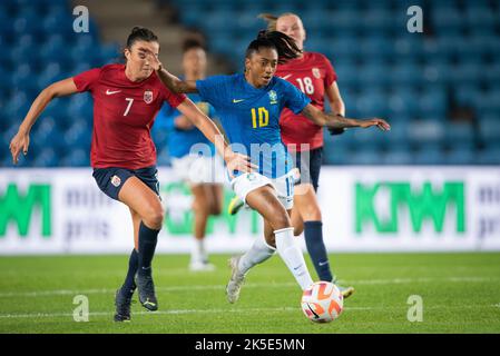 Oslo, Norway. 07th Oct, 2022. Kerolin (10) of Brazil seen during the Women's football friendly between Norway and Brazil at Ullevaal Stadion in Oslo. (Photo Credit: Gonzales Photo/Alamy Live News Stock Photo