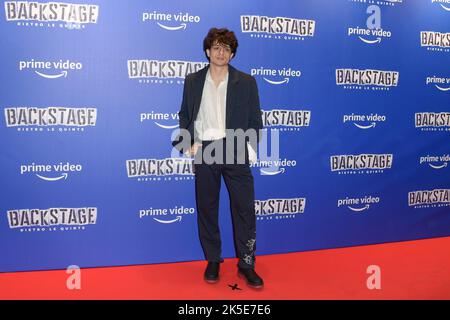 Rome, Italy. 07th Oct, 2022. Riccardo Suarez attends the red carpet of the movie 'Backstage-Dietro le quinte' at Cinema Adriano. Credit: SOPA Images Limited/Alamy Live News Stock Photo