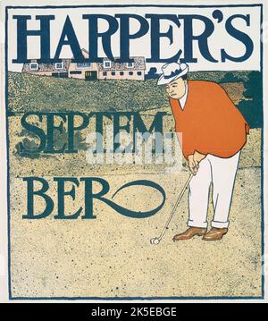 Harper's September, c1890 - 1907. [Publisher: Harper Publications; Place: New York] Stock Photo