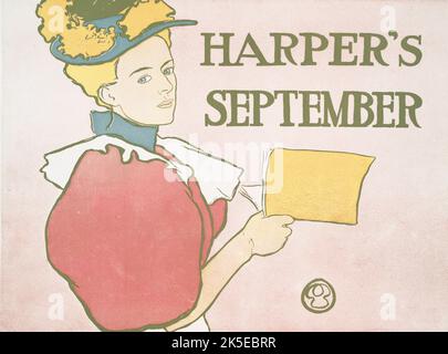 Harper's September, c1896. [Publisher: Harper Publications; Place: New York] Stock Photo