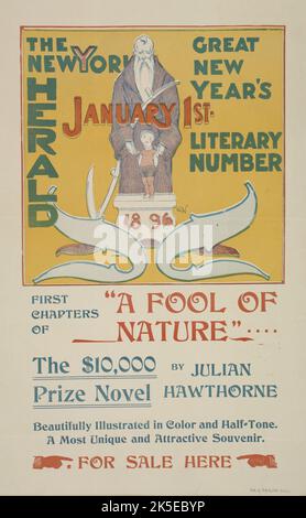 The New York Sunday herald. January 1st 1896., c1896. Stock Photo