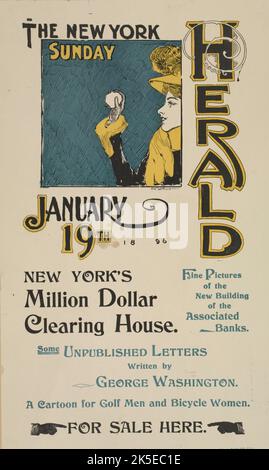 The New York Sunday herald. Jan. 19th 1896., c1896. Stock Photo