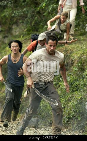 RICK YUNE, JOHNNY MESSNER, EUGENE BYRD, KADEE STRICKLAND, ANACONDAS: THE HUNT FOR THE BLOOD ORCHID, 2004 Stock Photo