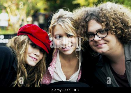 MARY-KATE OLSEN, ASHLEY OLSEN, JACK OSBOURNE, NEW YORK MINUTE, 2004 Stock Photo