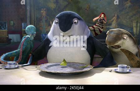 LUCA,LINO,LOLA,FEINBERG, SHARK TALE, 2004 Stock Photo