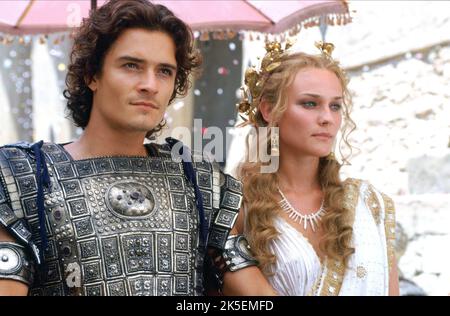 ORLANDO BLOOM, DIANE KRUGER, TROY, 2004 Stock Photo