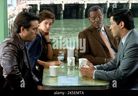 ANDY GARCIA, ASHLEY JUDD, SAMUEL L. JACKSON, RUSSELL WONG, TWISTED, 2004 Stock Photo