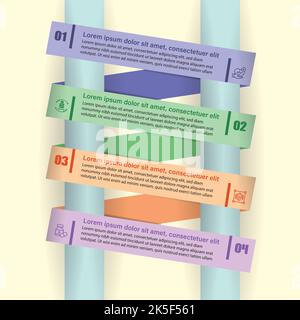infographic chart template for data presentation. Stock Vector