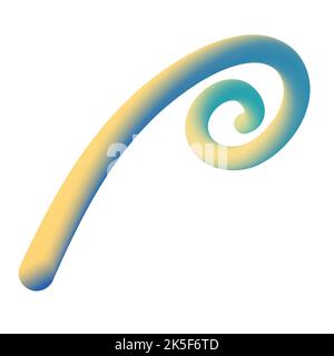3d gradient shape element clipart, Fluid shape background. Abstract liquid shape, vector illustration. Stock Vector