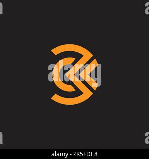 letter cl abstract geometric arrow logo vector Stock Vector