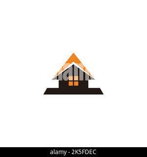 triangle home arrow up window logo vector Stock Vector