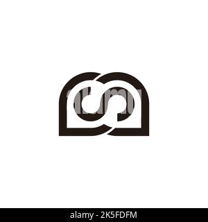 letter ms linked geometric line logo vector Stock Vector Image & Art ...