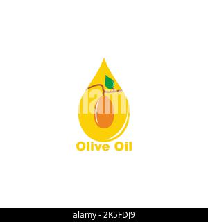 colorful olive oil fruit liquid symbol vector Stock Vector