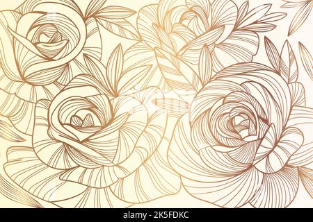 Seamless doodle floral background, gorgeous floral pattern vector illustration Stock Vector