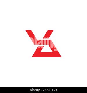 letter bl simple linked geometric line logo vector Stock Vector