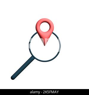 Hand points to a dot location. The concept of geodesy. Online tracking. Stock Vector