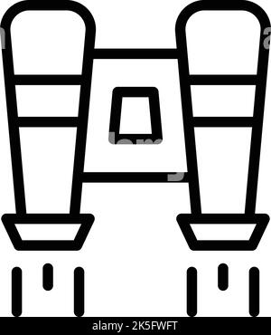 Jetpack model icon outline vector. Success skill. Speed work Stock Vector