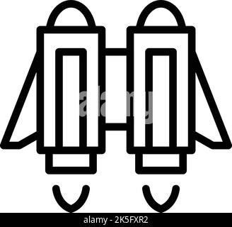 Boost jetpack icon outline vector. Speed rocket. Future success Stock Vector