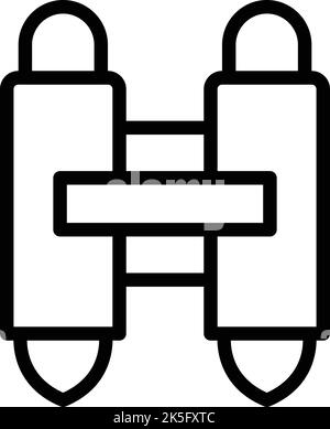 Jetpack icon outline vector. Boost rocket. Future speed Stock Vector