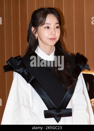 Seoul, South Korea. 7th Oct, 2022. South Korean actress Ahn So-hee, attends a photo call for the Jil Sander Photocall Event in Seoul, South Korea on October 7, 2022. (Photo by: Lee Young-ho/Sipa USA) Credit: Sipa USA/Alamy Live News Stock Photo