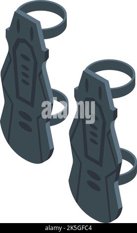 Ride safety icon isometric vector. Bike equipment. Moto race Stock Vector