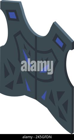 Spine bike safety icon isometric vector. Motorcycle equipment. Moto rider Stock Vector