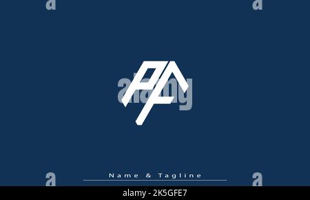 Alphabet letters Initials Monogram logo PF , FP Stock Vector